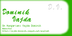 dominik vajda business card